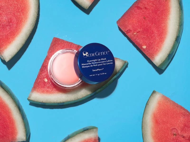 Lip Mask and Watermelon